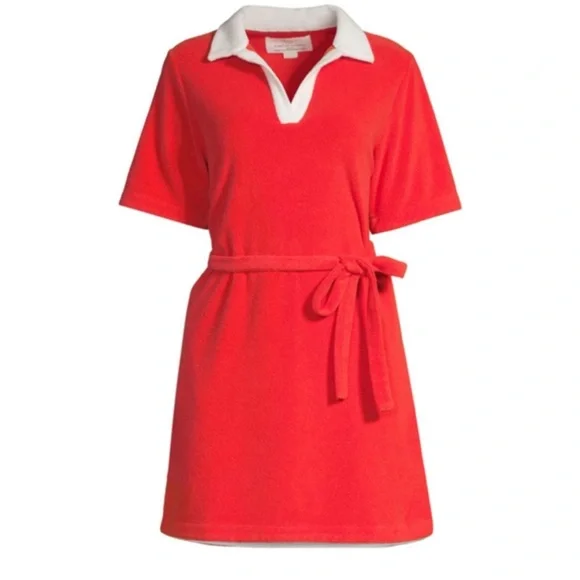 Trovata Birds of Paradis Althea Shirtdress Red Size Small - Picture 1 of 7